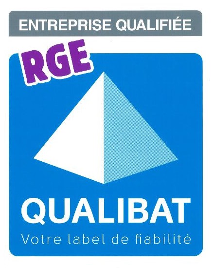 Logo entreprise qualifiée QUALIBAT RGE